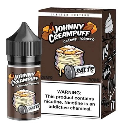 Juice Johnny CreamPuff Caramel Tobacco - Nic Salt 30ml - -