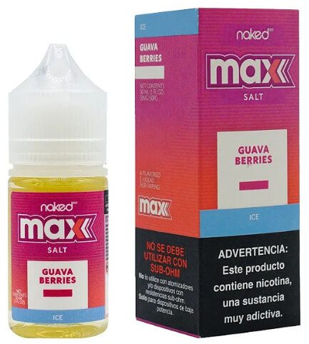 Juice Naked Max Guava Berries - Nic Salt 30ml - -