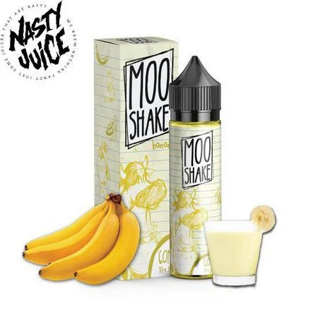 Juice Moo Shake Banana - Free Base 60ml - -