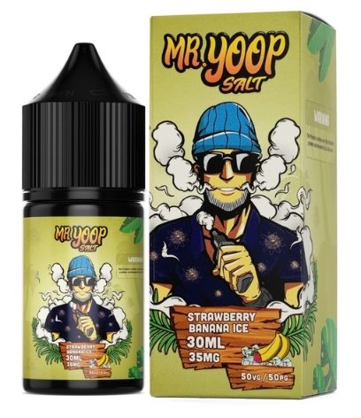 Juice Mr. Yoop - Nic Salt Strawberry Banana Ice 30ml - -