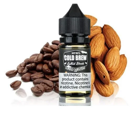 Juice Nitro's Cold Brew Sated Blends Almond Cappuccino Nic Salt 30ml - -