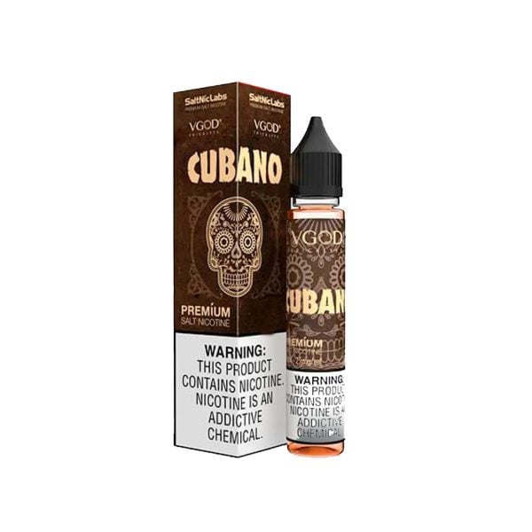 Juice Vgod Cubano Rich Creamy Cigar - Nic Salt 30ml - -