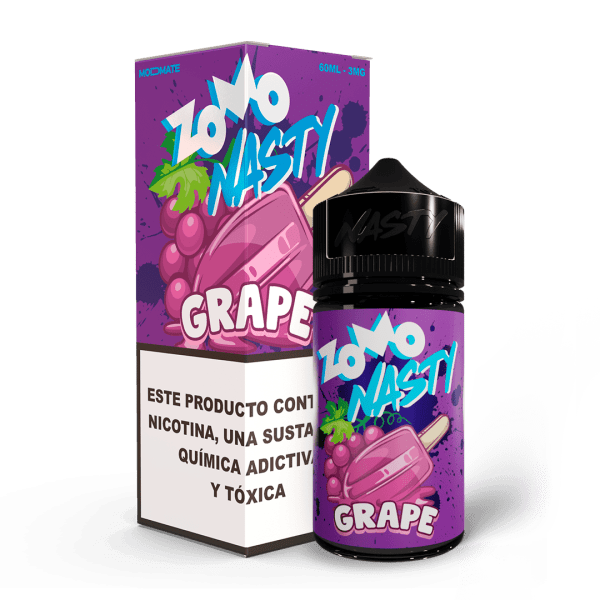 Juice Zomo Nasty - Picolé Grape - Free base 60ml - -