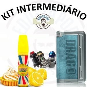 Kit INTERMEDIARIO - Voopoo Drag X Plus + Atomiz Troll X RTA / Wotofo + Juice Dinner Lady Lemon Tart - -