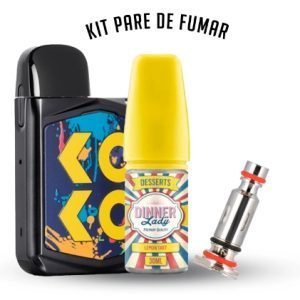 Kit PARE DE FUMAR! - POD SYSTEM CALIBURN KOKO PRIME 690MAH - UWELL - Dinner Lady - Nic Salt - Lemon Tart - -