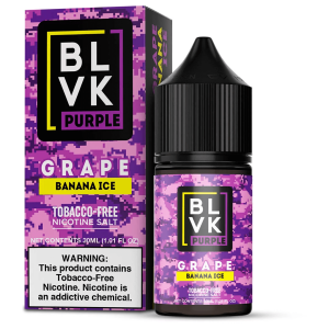 Juice BLVK Purple - Grape Banana Ice - Nic Salt 30ml - -