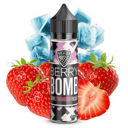 Juice Vgod Iced Berry Bomb Sour Strawberry Belt - Free Base 60ml - -